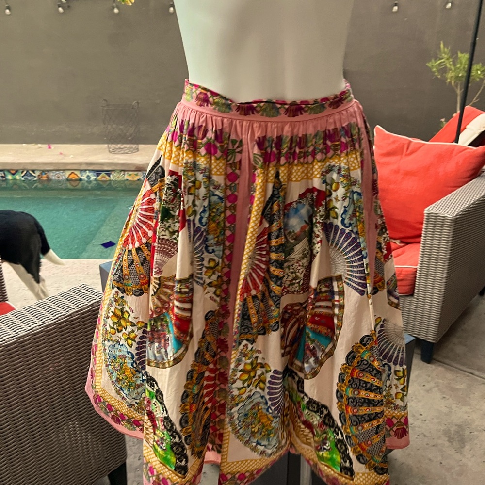 Dolce Gabbana Iconic Fan Print RARE
